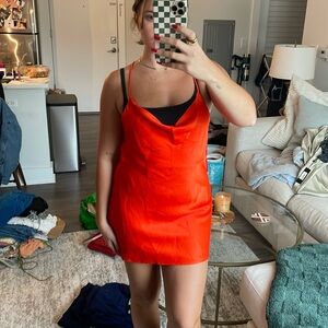 Zara satin mini dress